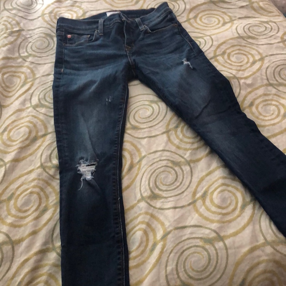 ✈️HUDSON Crop Krista 26 dark blue skinny jeans